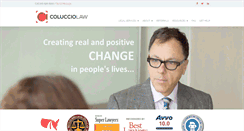 Desktop Screenshot of coluccio-law.com